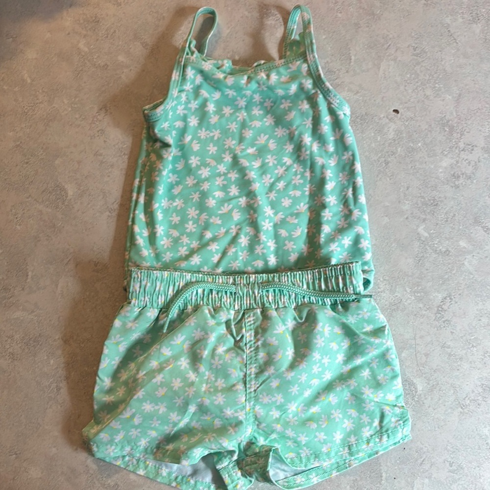 Starting Out Mint Green Star Print Romper